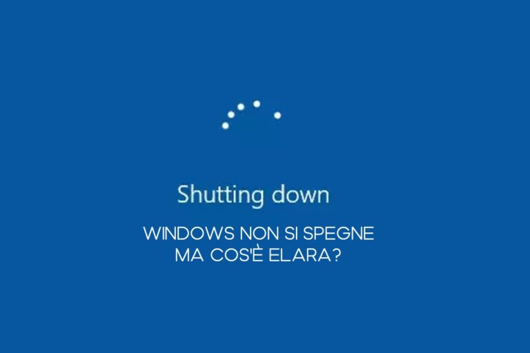 Elara impedisce lo spegnimento di Windows
