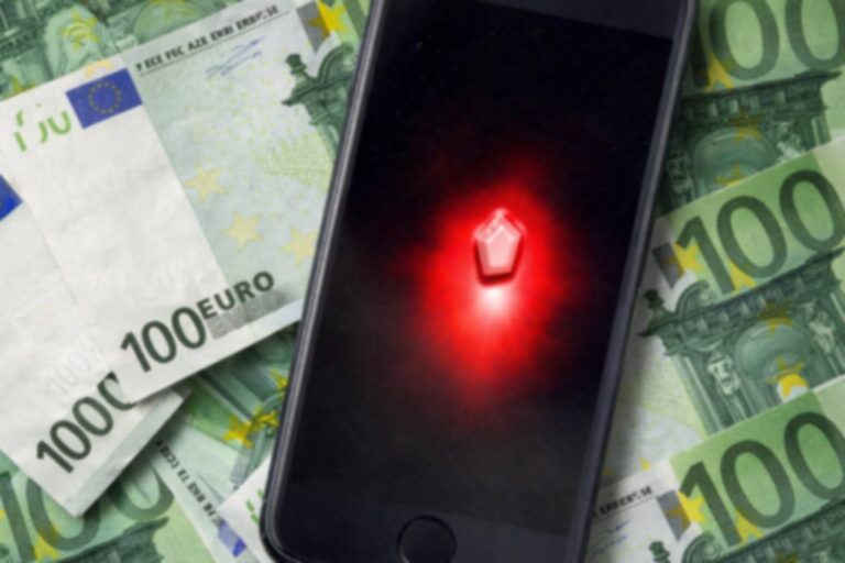 La app I am rich con tanti euro sullo sfondo